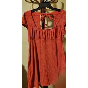 Lei By Taylor Swift Sundress Size Juniors Small Red with white dots